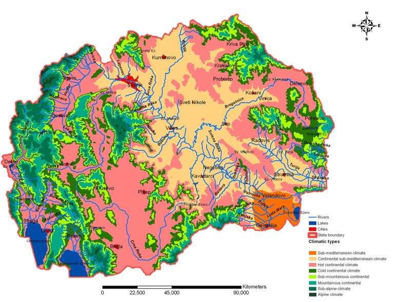 macedonia climate